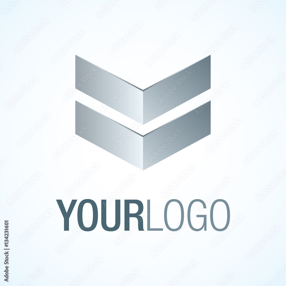 Elegant logo template for your business on a whie background. Elegant logo template for your business on a whie background.