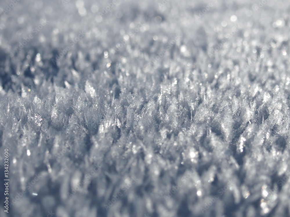 Obraz premium Close up view of frozen water crystals
