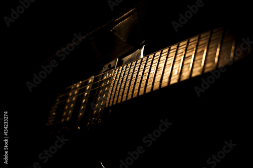 Bild auf Leinwand guitar low key