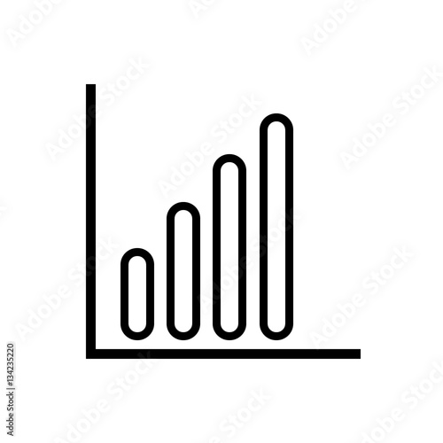 Chart icon vector