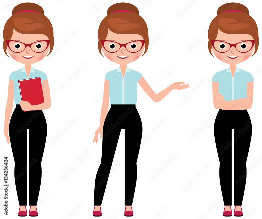 Business woman in full length isolated on a white background in Business woman in full length isolated on a white background in
