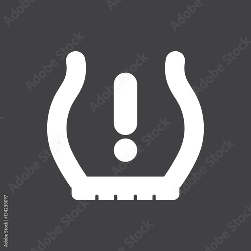 Low tire pressure warning indicator