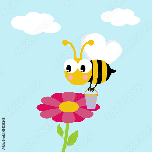 Working bee illustration