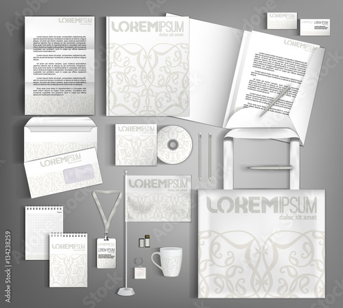  Vector company style for brandbook and guideline.