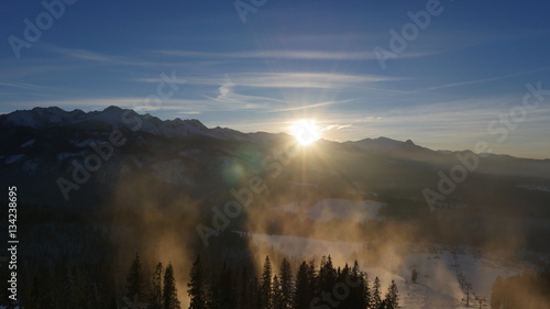 Winter in the mountains
