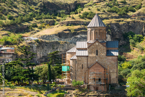 The Metekhi Church In Tbilisi, Georgia.