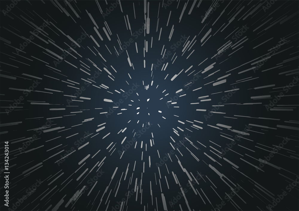 Obraz premium Hyperspace speed travel background