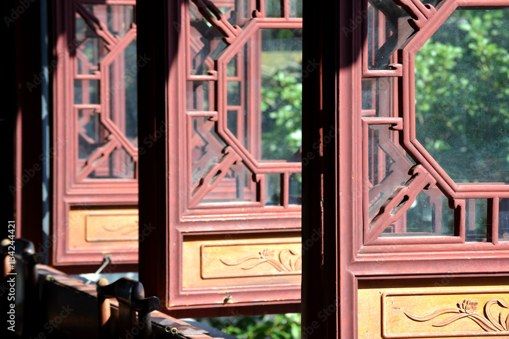 Puertas de madera en Tongli, China Puertas de madera en Tongli, China