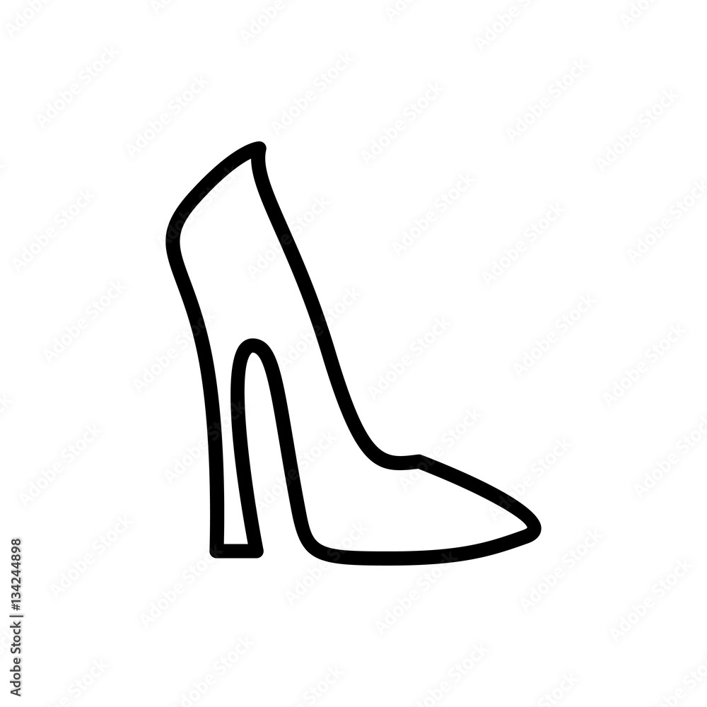 woman shoe icon illustration woman shoe icon illustration