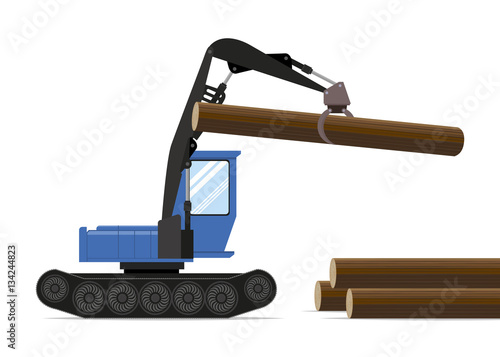 Forestry equipment. Tractor