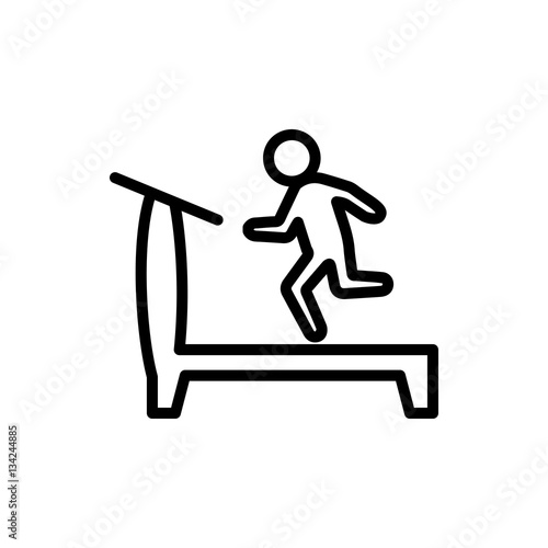 treadmill icon illustration