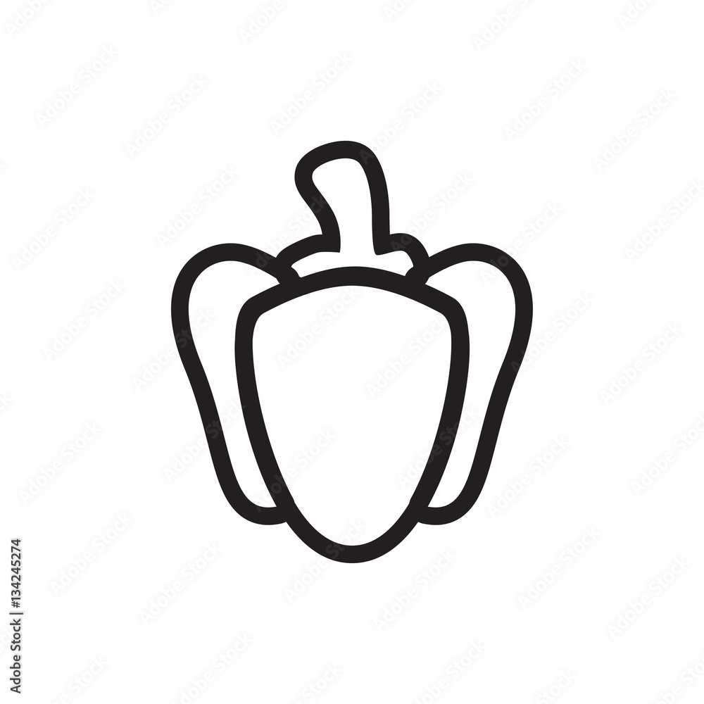 pepper icon illustration pepper icon illustration