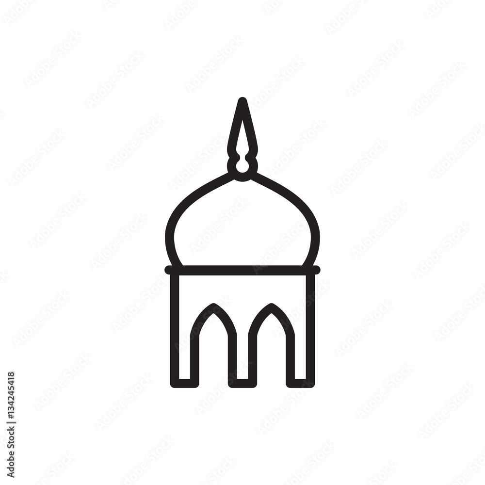 Obraz premium mosque icon illustration