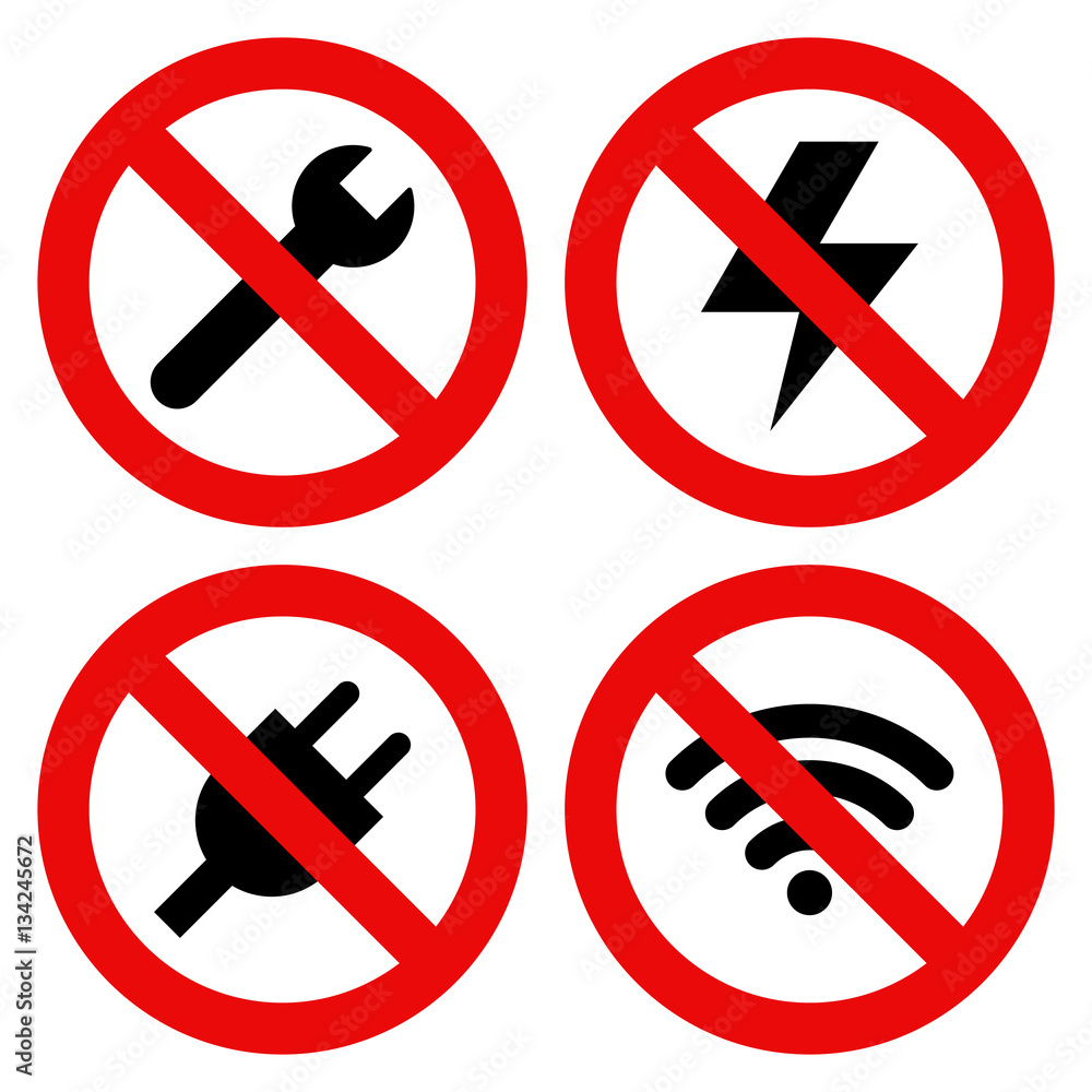 No Repair, No Llightning, No Plug and No Wifi Symbols No Repair, No Llightning, No Plug and No Wifi Symbols