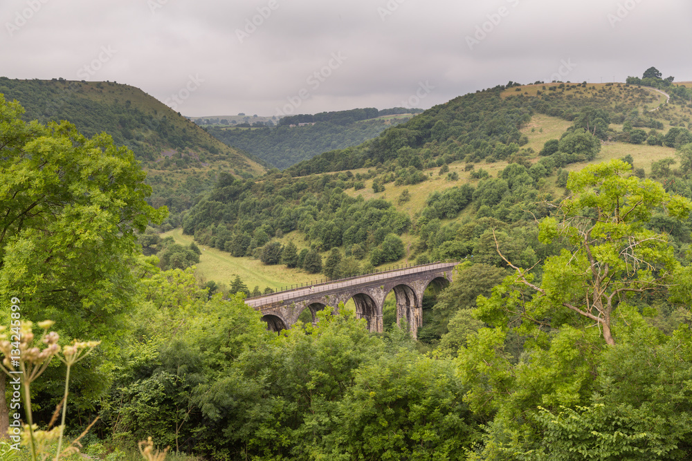 From Monsal Head, the Monsal Trail passes over Headstone Viaduct