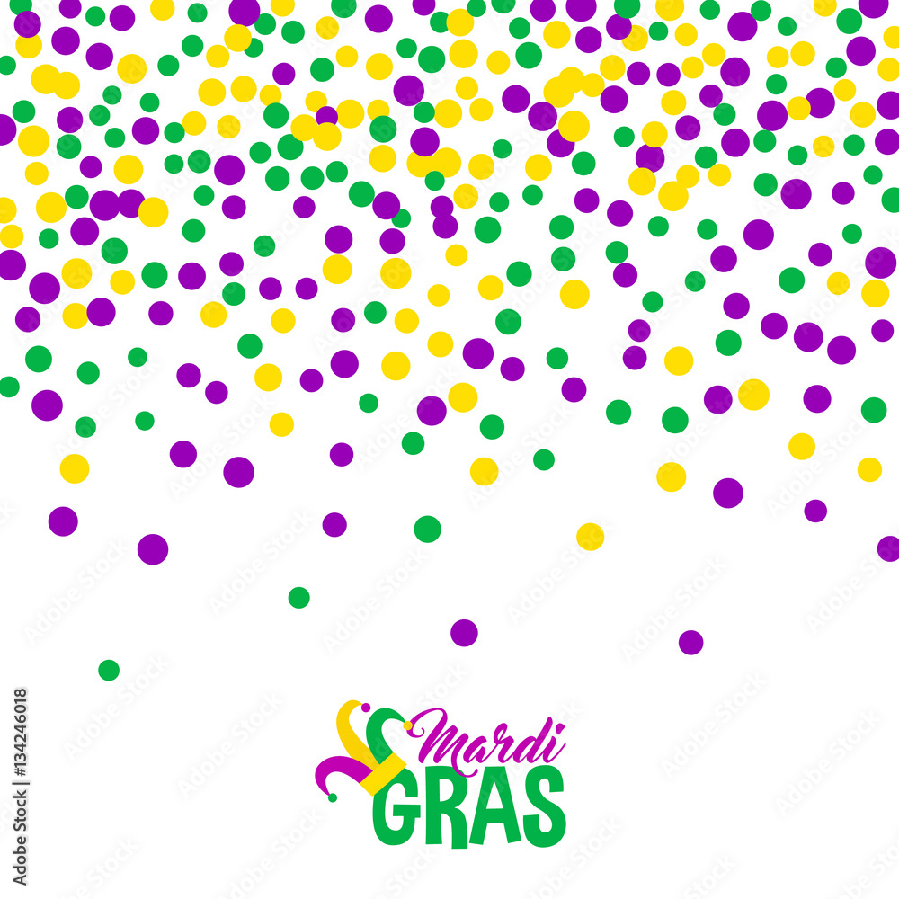 Bright abstract dot mardi gras pattern Bright abstract dot mardi gras pattern