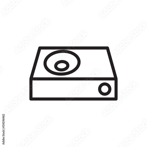 dvd player icon illustration