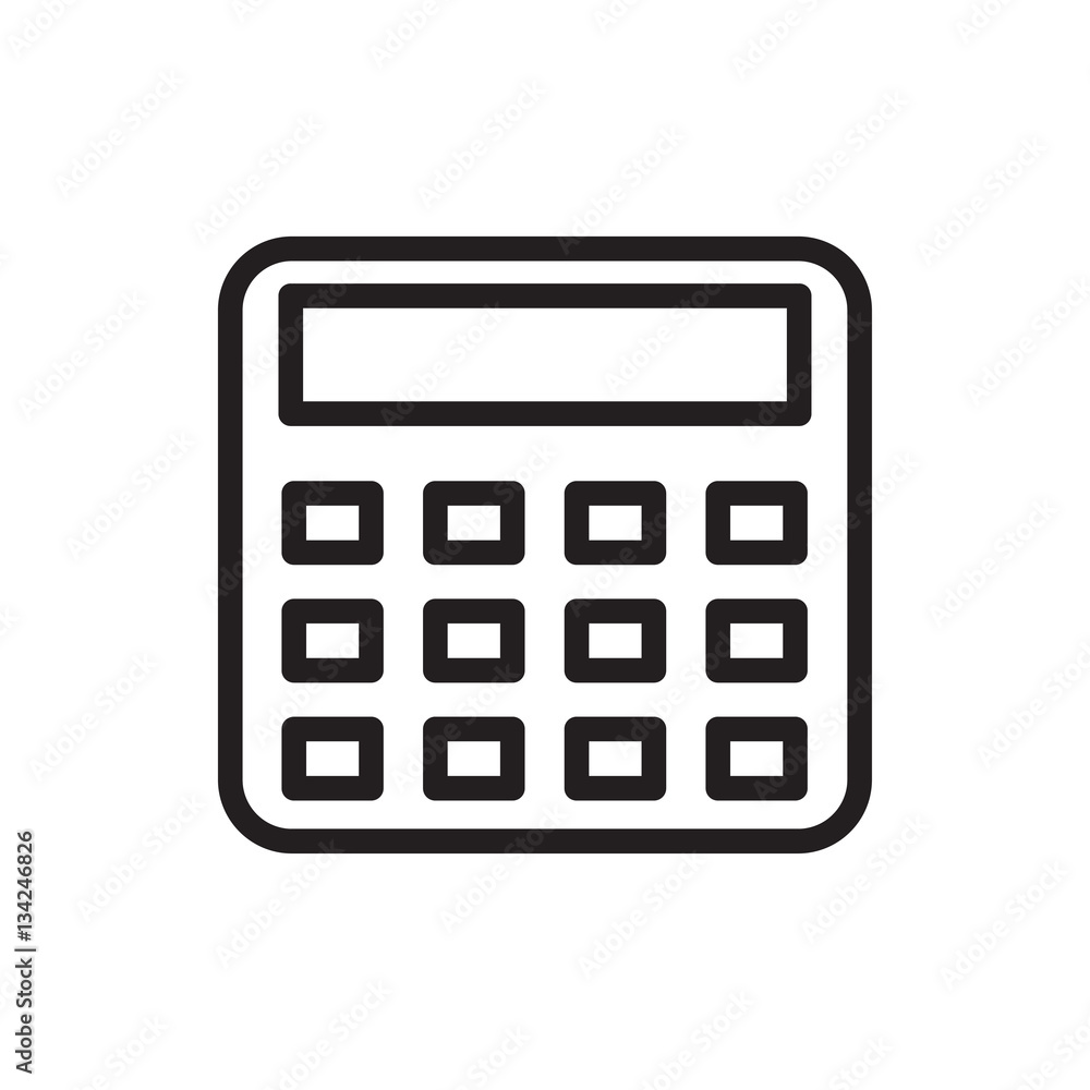 calculator icon illustration calculator icon illustration