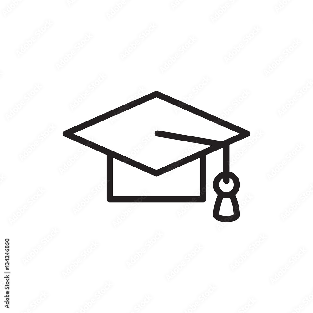 graduation cap icon illustration graduation cap icon illustration