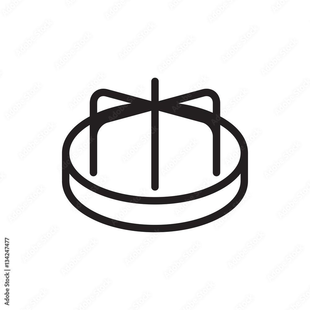 child playground carousel icon illustration child playground carousel icon illustration