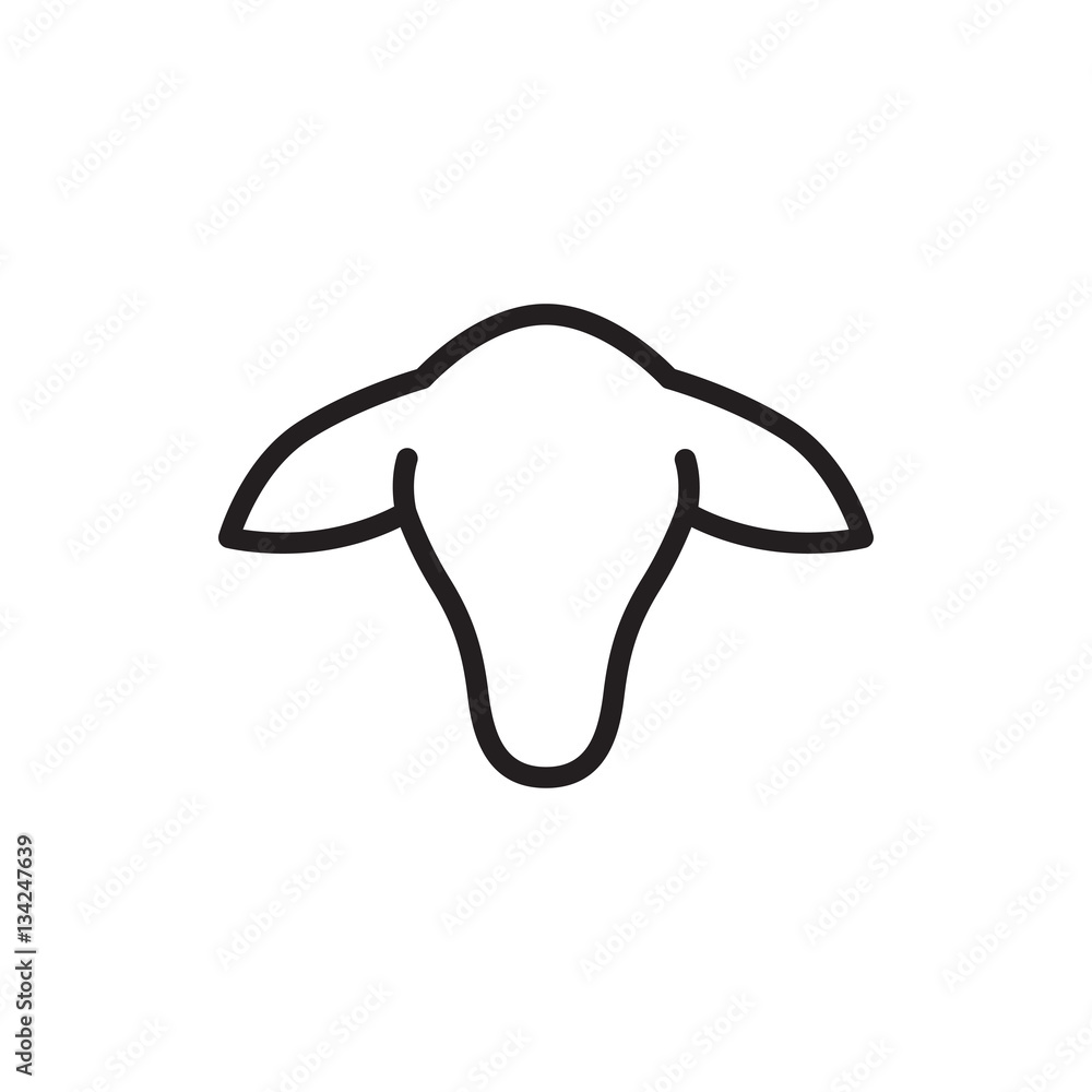 goat icon illustration goat icon illustration