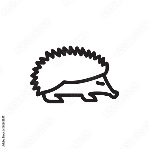 hedgehog icon illustration