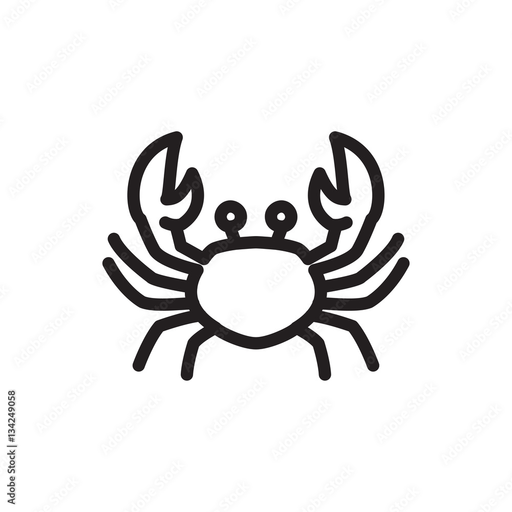 crab icon illustration crab icon illustration