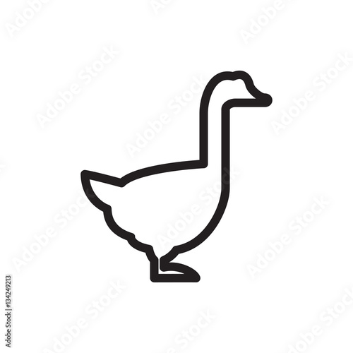 goose icon illustration