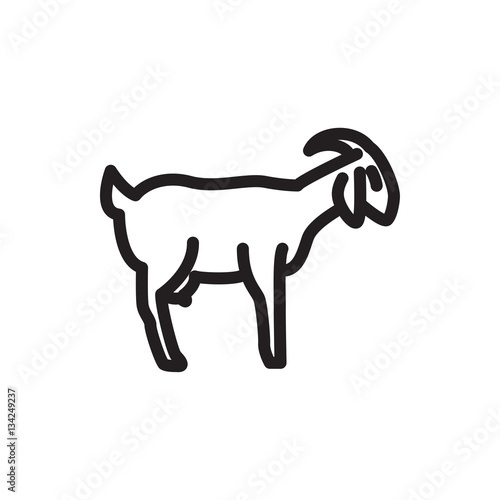 goat icon illustration