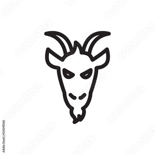 goat icon illustration