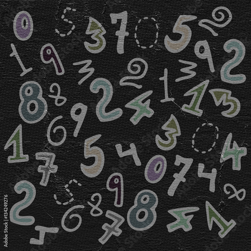 creative numbers background