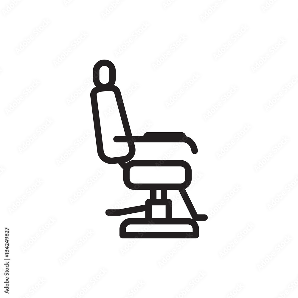 barber chair icon illustration barber chair icon illustration