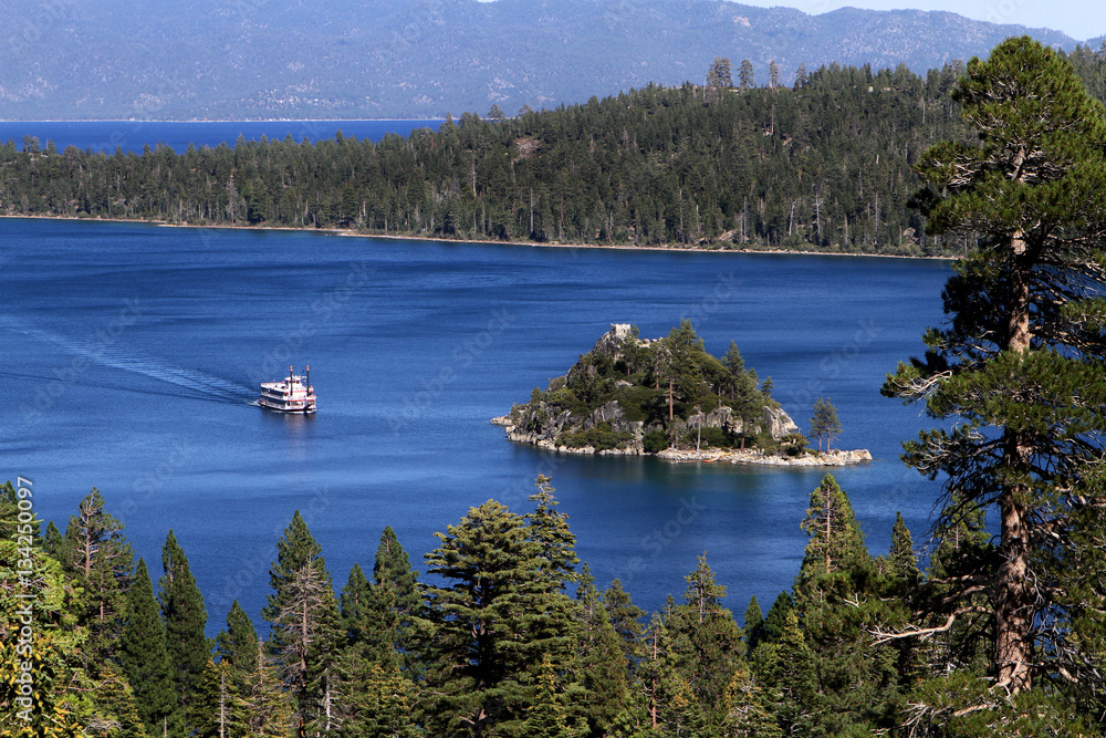 Paddle Boat Emerald Bay Lake Tahoe California Stock Photo Adobe Stock