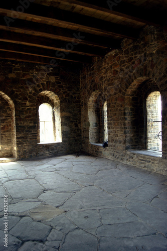 Inside the tower of the medieval castle of Altena  North Rhine-Westphalia  Germany 