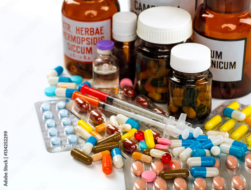 Variety of medicines and drugs Variety of medicines and drugs