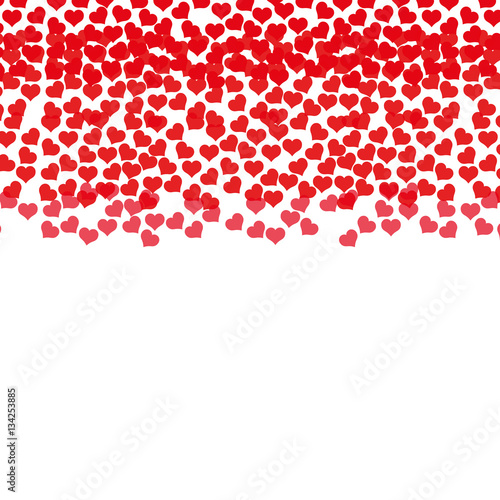 rain red hearts love design vector illustration eps 10