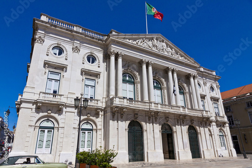 City Hall building (Camara Municipal de Lisboa) on Municipal Square in Lisbon, Portugal