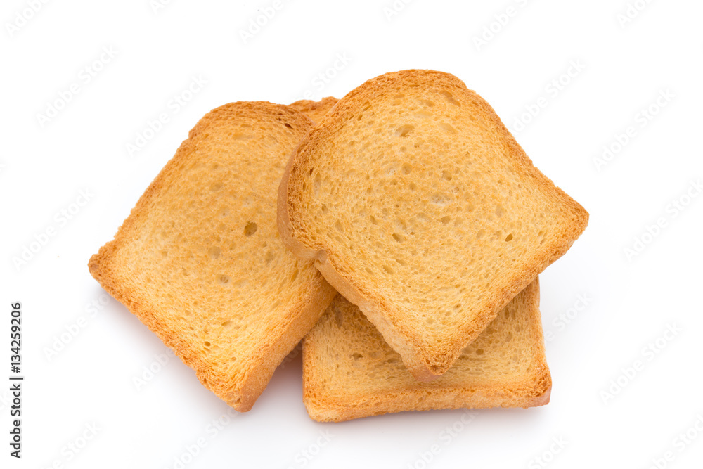 Slices of toast bread on wooden table, top view. Slices of toast bread on wooden table, top view.