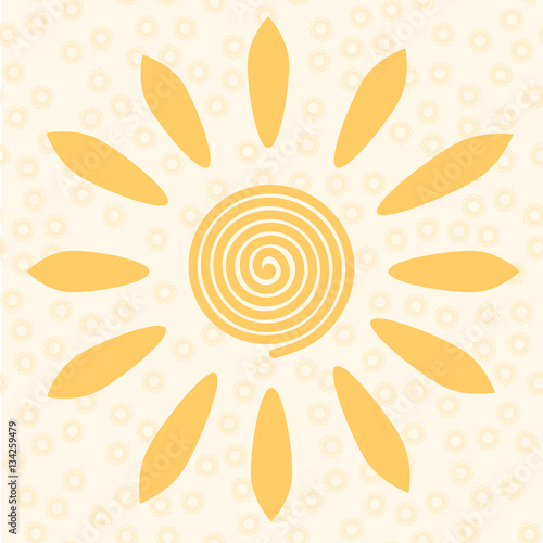 Sun - russian symbol holiday spring Shrovetide