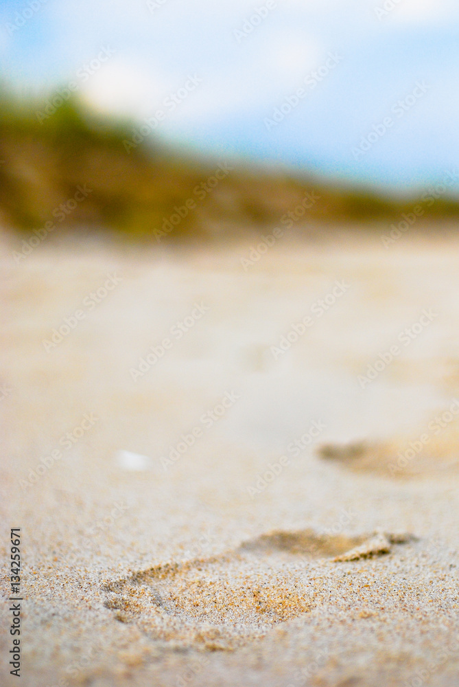 Footprint in the sand Footprint in the sand