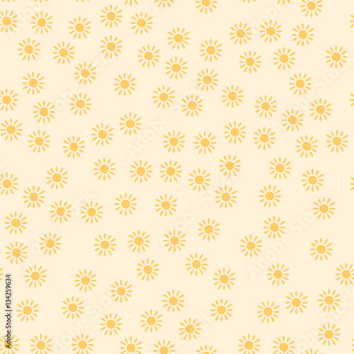 Sun seamless pattern