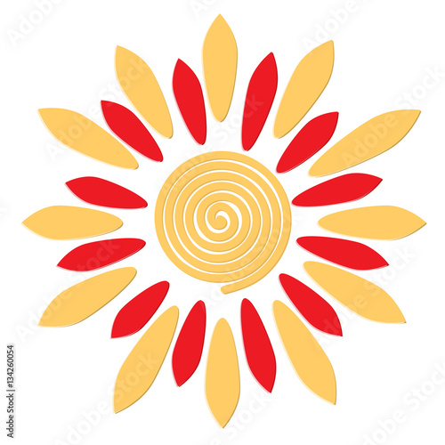 Sun - russian symbol holiday spring Shrovetide