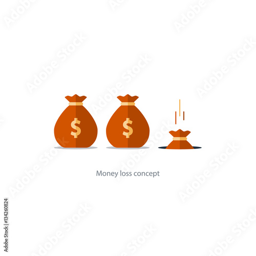 Licking money, financial crisis, budget management, capital drop