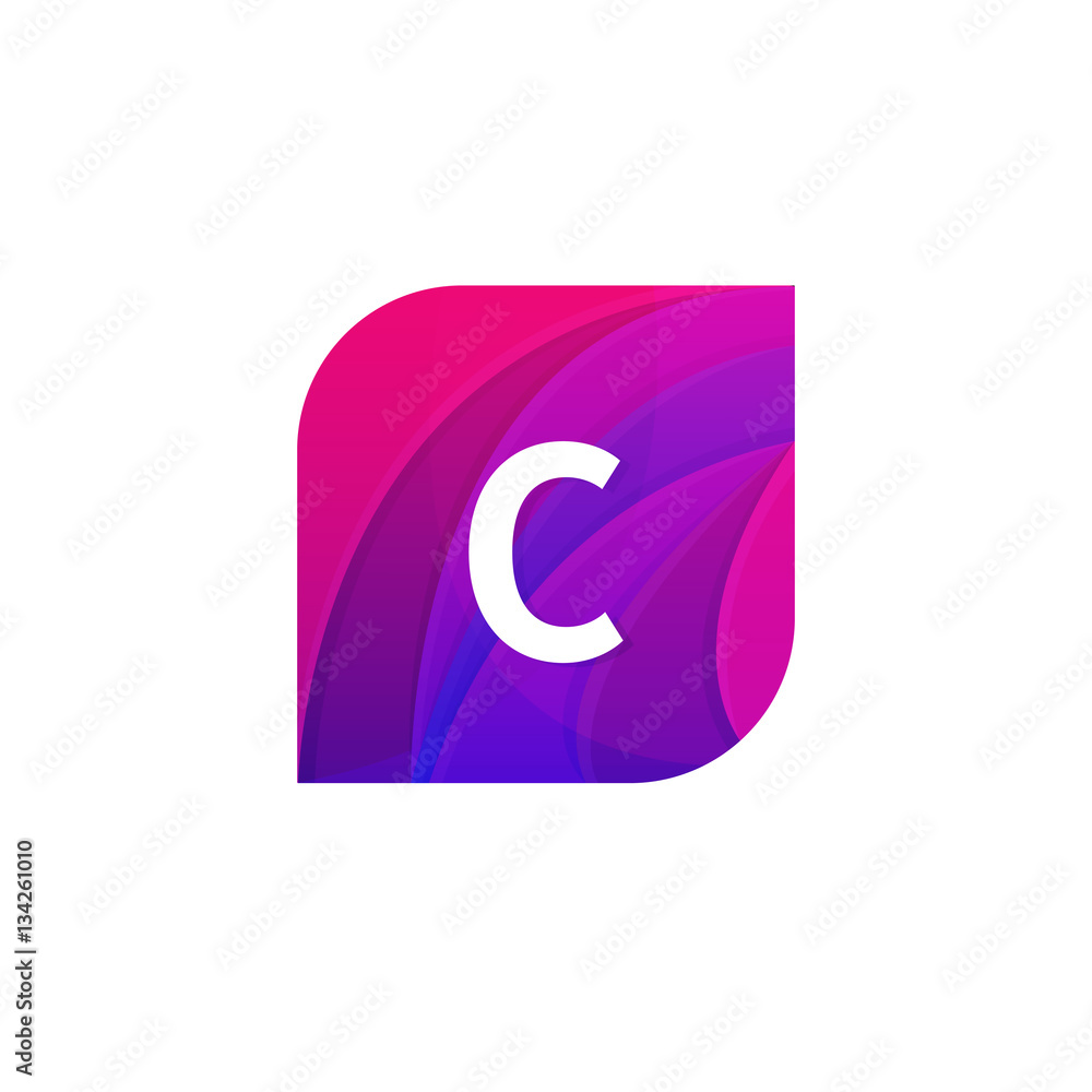 Abstract creative web icon company C sign letter logo vector des Abstract creative web icon company C sign letter logo vector des