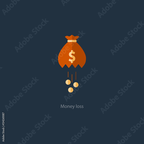 Licking money, financial crisis loss, budget management, expenses