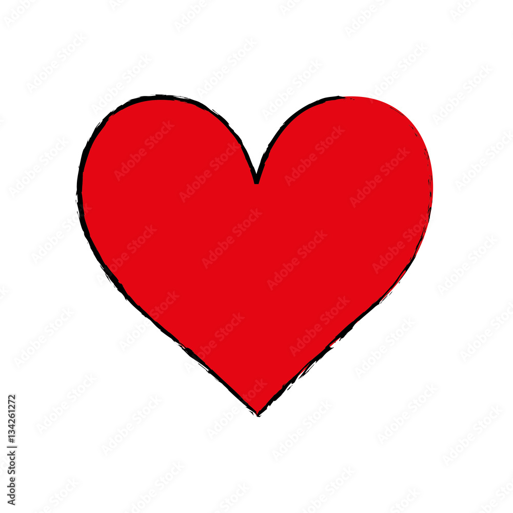 Romantic heart concept icon vector illustration graphic design Romantic heart concept icon vector illustration graphic design