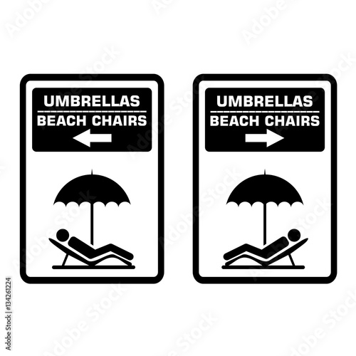 Umbrellas - Beach chairs