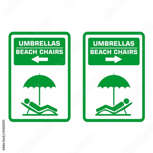 Umbrellas - Beach chairs