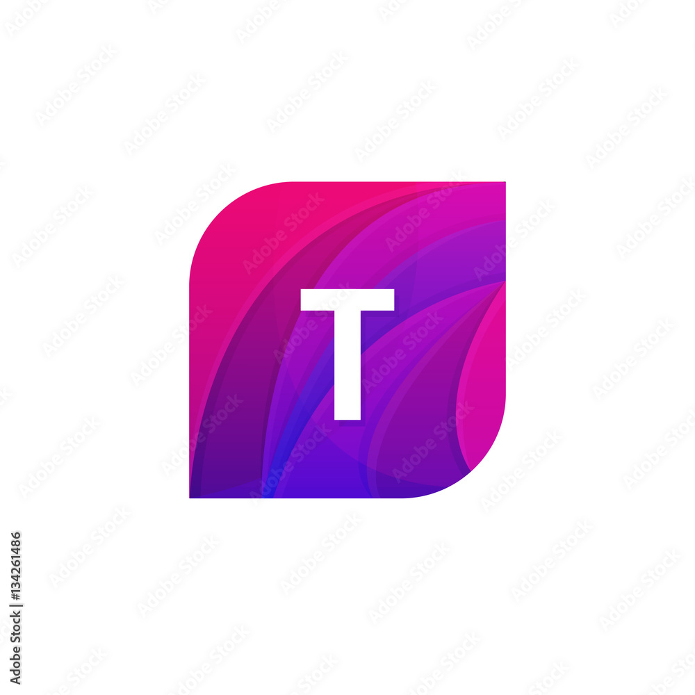 Abstract creative web icon company T sign letter logo vector des Abstract creative web icon company T sign letter logo vector des