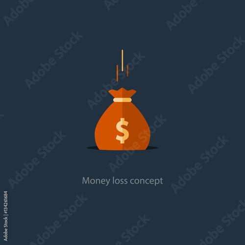Licking money, financial crisis, budget management, capital drop